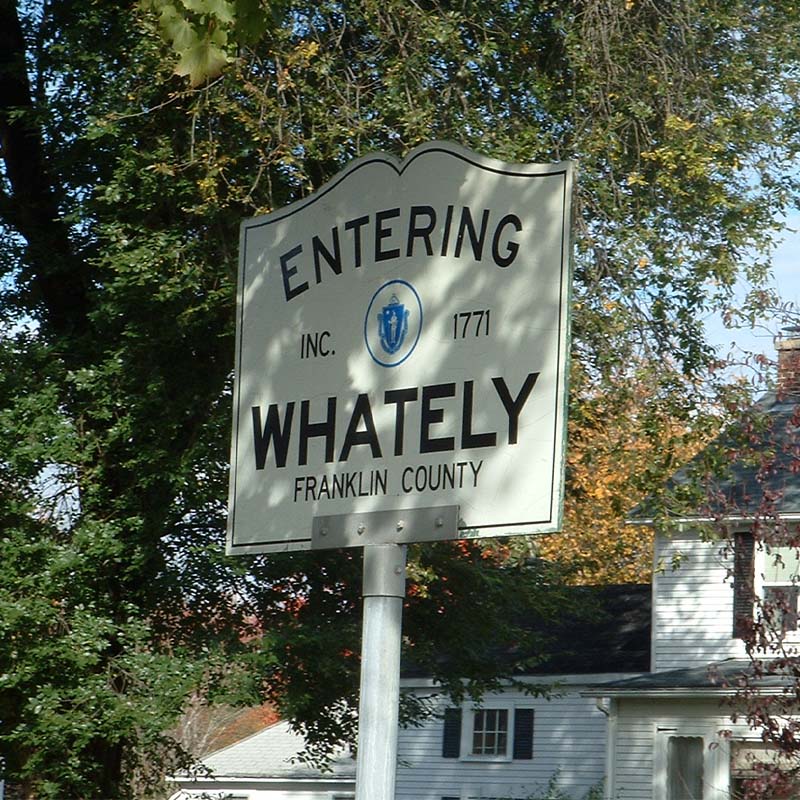 Entering Whately, MA