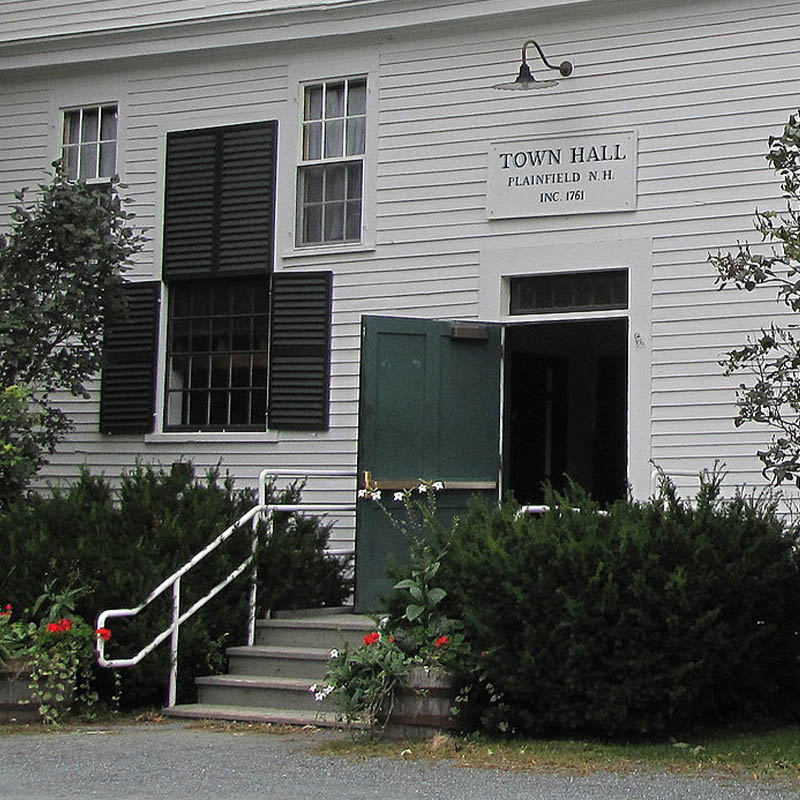 Plainfield Town Hall in Plainfield, NH
